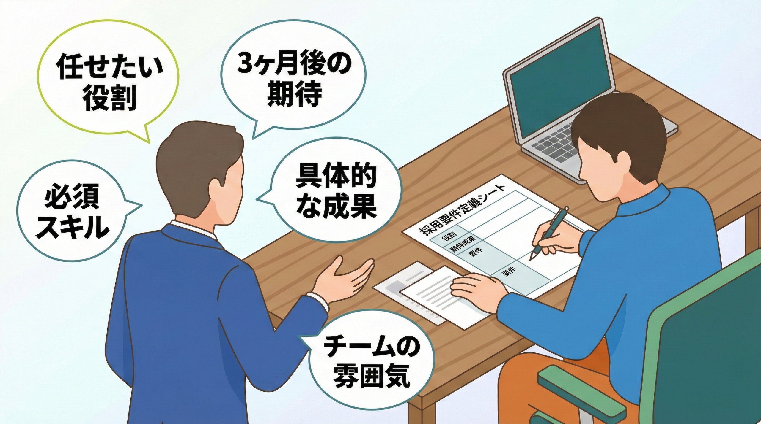 1職種につき1枚で作る「採用要件定義シート」の書き方