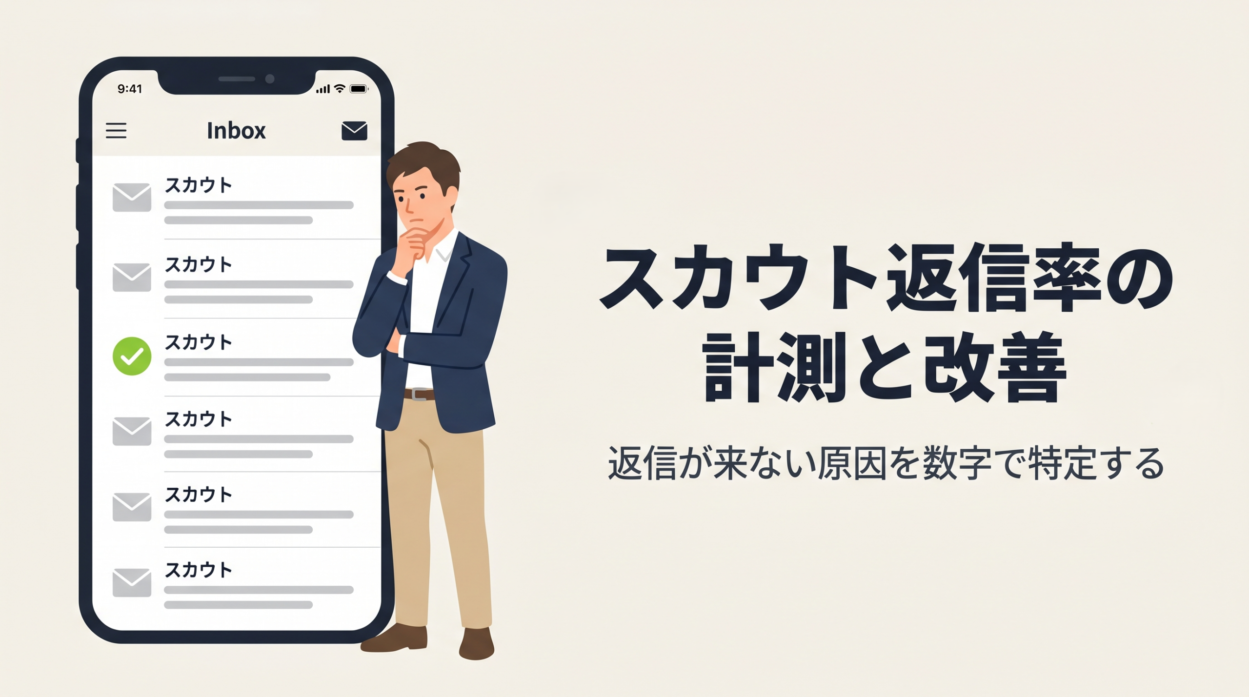 スカウト返信率の計測と改善｜返信が来ない原因を数字で特定する