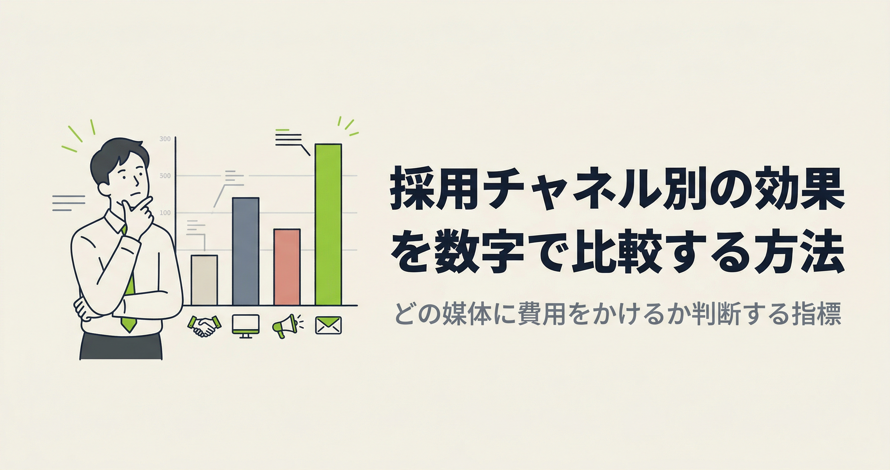 採用チャネル別の効果を数字で比較する方法