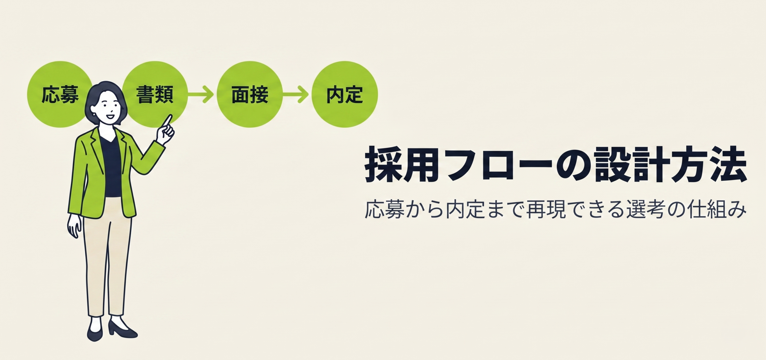 採用フローの設計方法｜応募から内定まで再現できる選考の仕組み