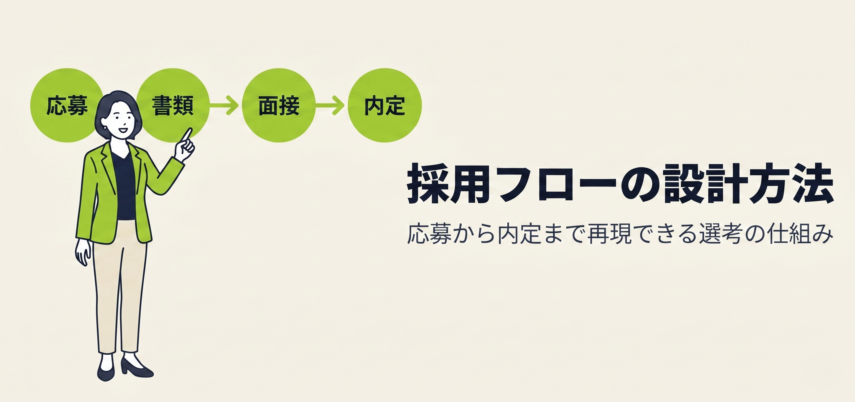 採用フローの設計方法｜応募から内定まで再現できる選考の仕組み