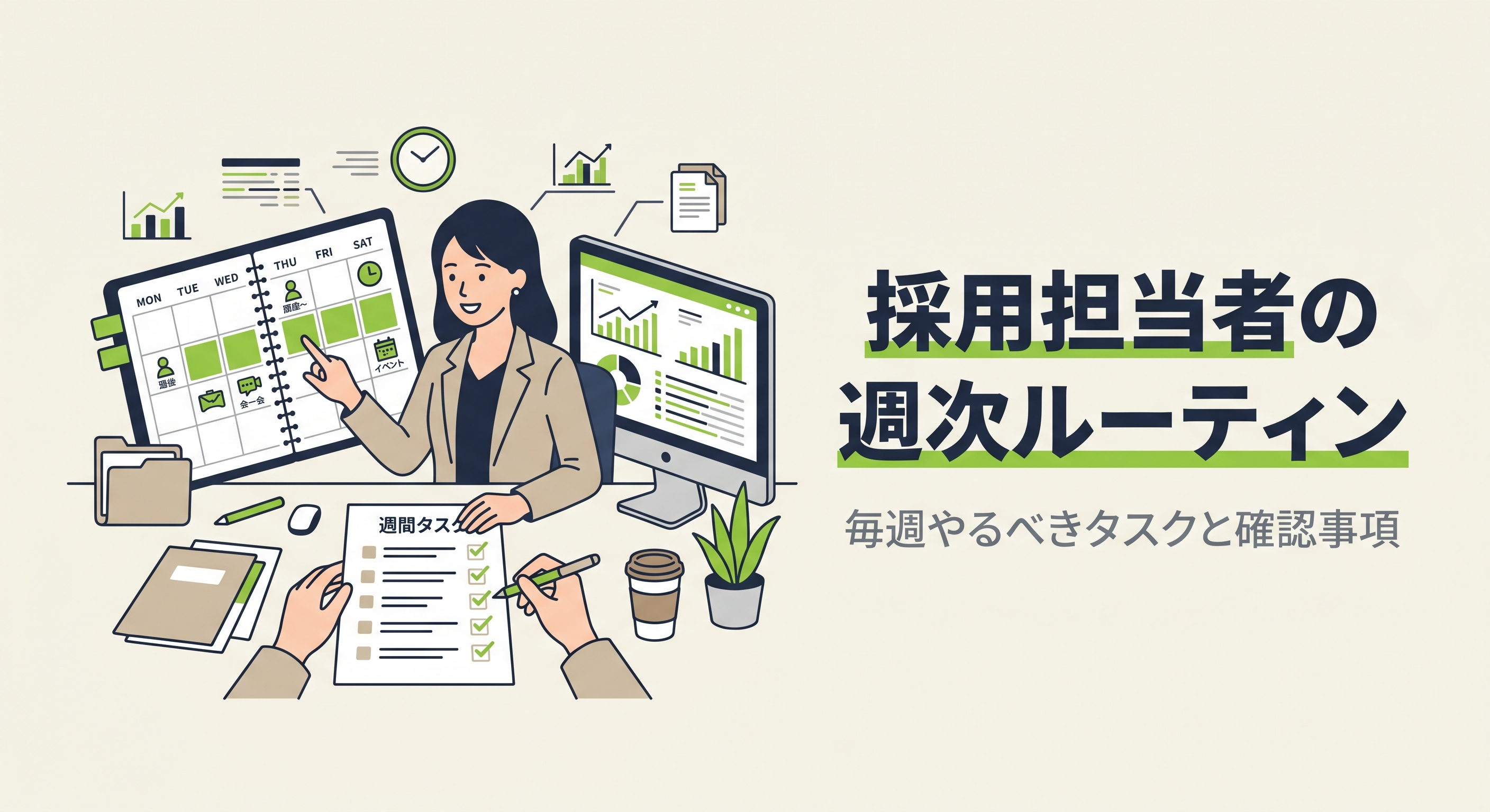 採用担当者の週次ルーティン