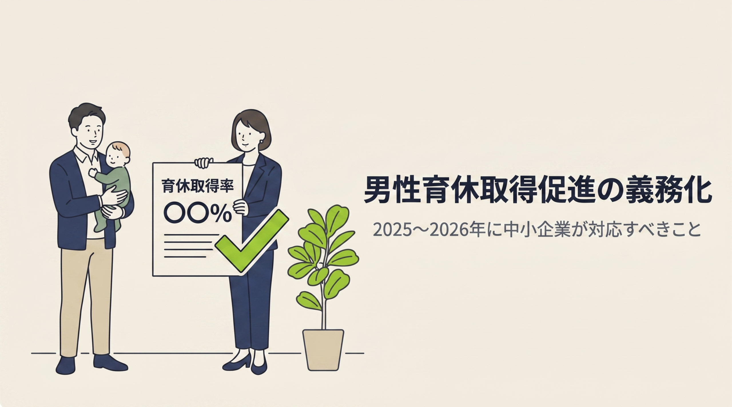 男性育休取得促進の義務化｜2026年に中小企業が対応すべきこと