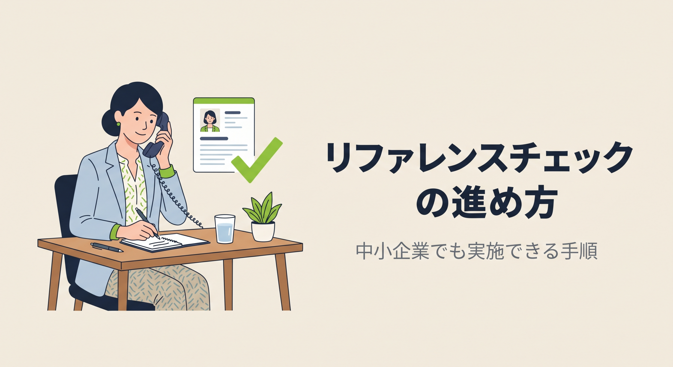リファレンスチェックの進め方|中小企業でも実施できる手順