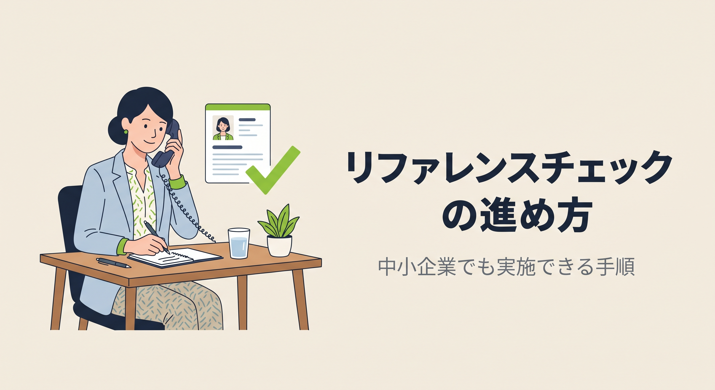 リファレンスチェックの進め方｜中小企業でも実施できる手順