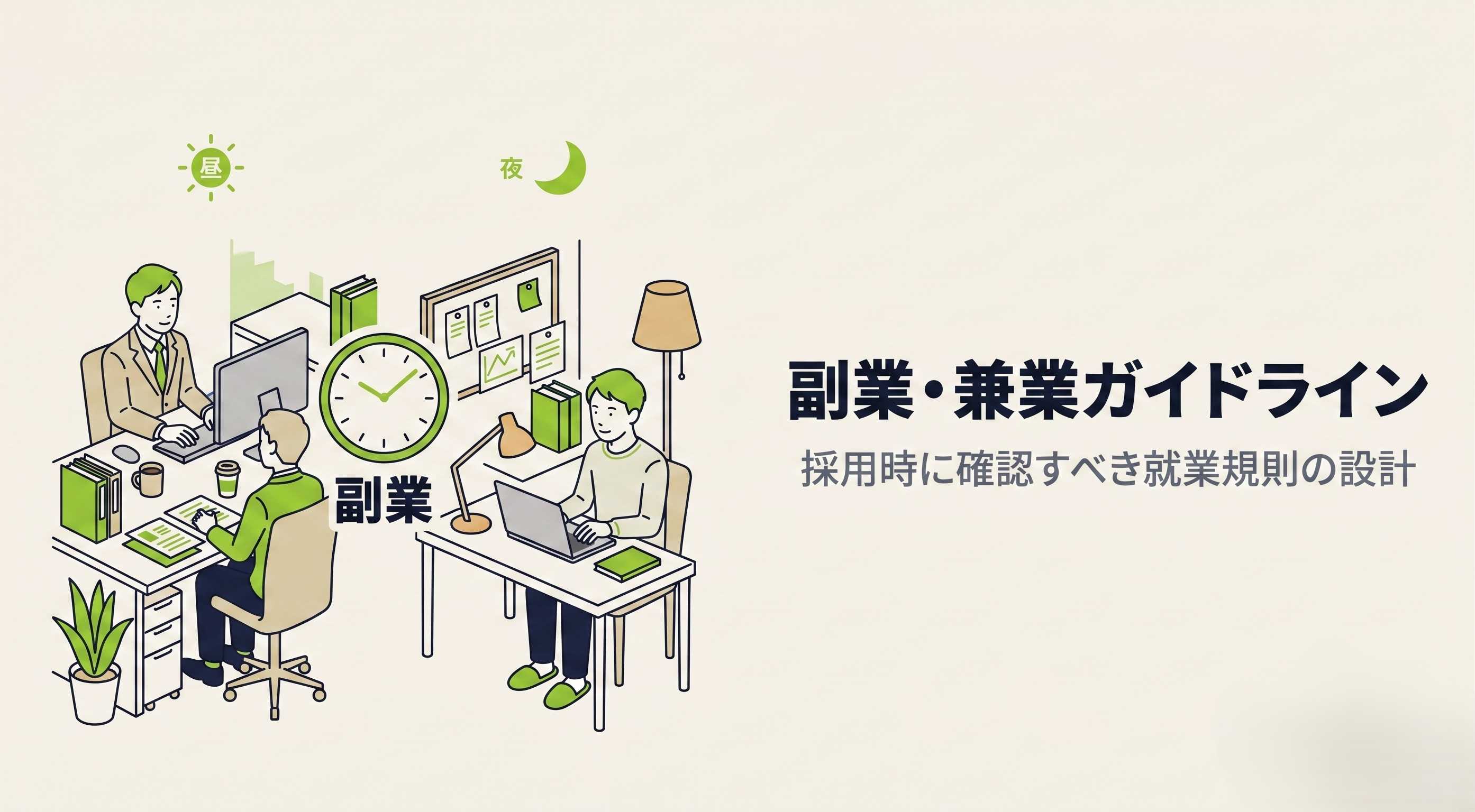 副業・兼業ガイドライン｜採用時に確認すべき就業規則の設計