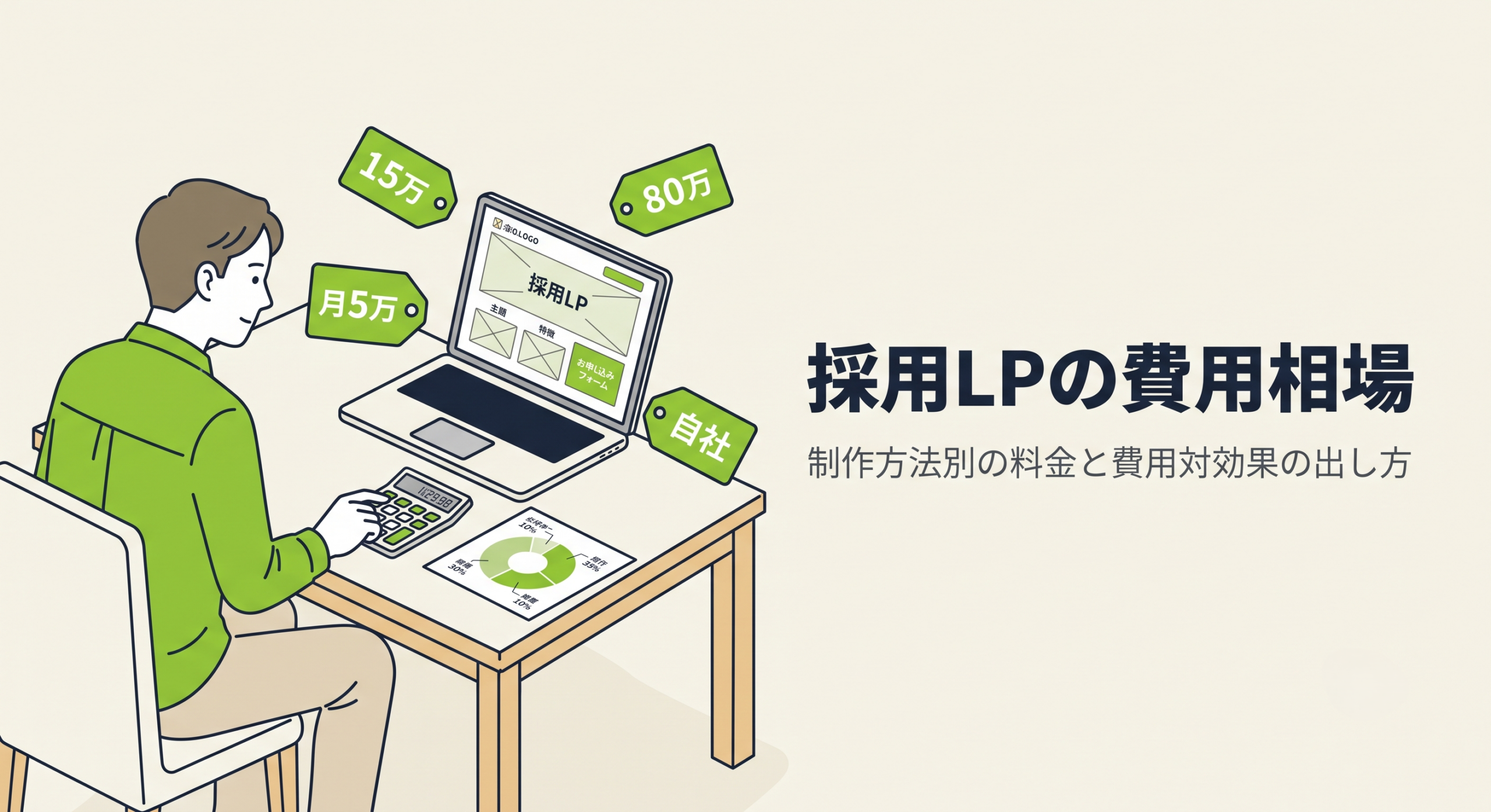 採用LPの費用相場｜制作方法別の料金と費用対効果の出し方